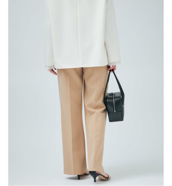 VERMEIL par iena「《追加》ダブルクロスストレッチパンツ」|スラックス|