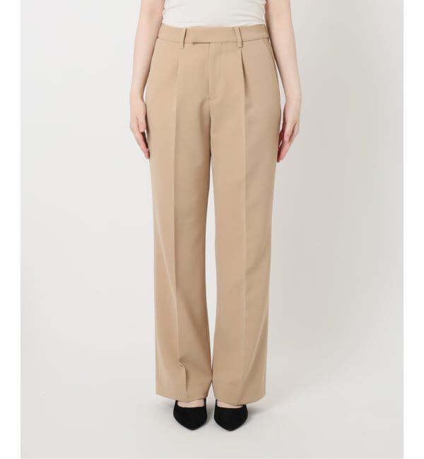 VERMEIL par iena「《追加》ダブルクロスストレッチパンツ」|スラックス|