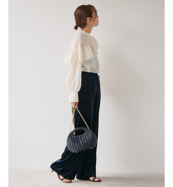 VERMEIL par iena「シアーサテンフリルブラウス」|シャツ・ブラウス|