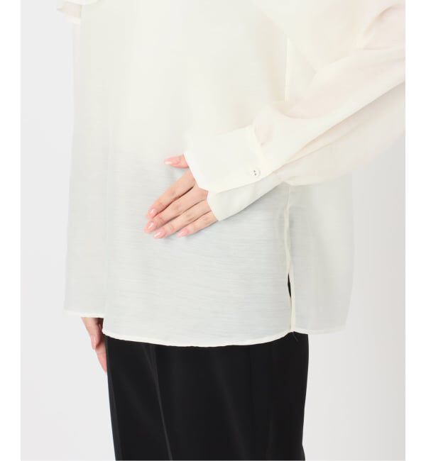 VERMEIL par iena「シアーサテンフリルブラウス」|シャツ・ブラウス|