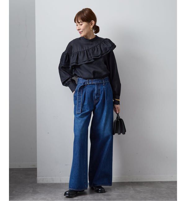 VERMEIL par iena「シアーサテンフリルブラウス」|シャツ・ブラウス|