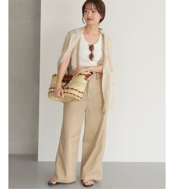 SLOBE IENA「《追加》LEE/リー SLOBE別注 サスペンダーパンツ」|その他|ベージュ A