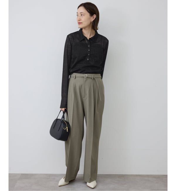 SLOBE IENA「レースエリツキロンT」|Tシャツ・カットソー|