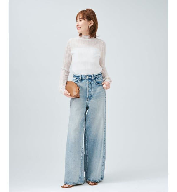 VERMEIL par iena「レースニット ハイネックロングスリーブプルオーバー」|ニット・セーター|