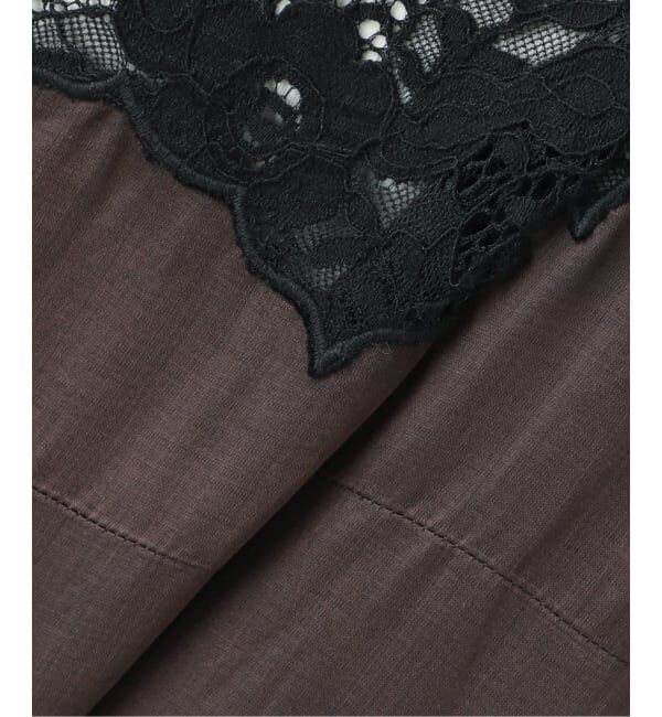 IENA LA BOUCLE「IENA LA BOUCLE R/Lサテンレースコンビキャミドレ」|ワンピース|