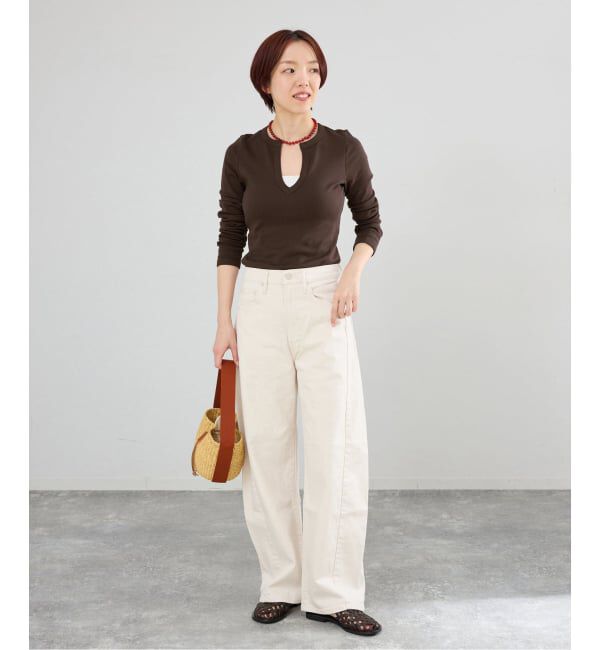 IENA「FLORE FLORE/フローレフローレ IMAN LONGSLEEVE カットソー  IMA-LS」|Tシャツ・カットソー|