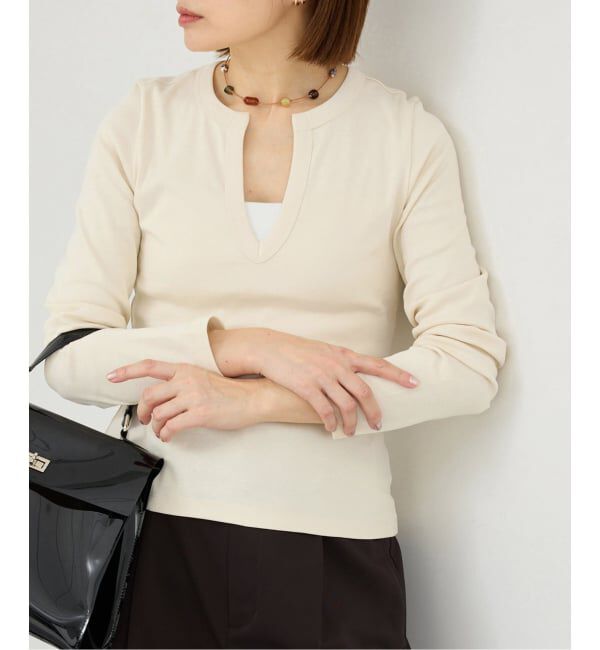 IENA「FLORE FLORE/フローレフローレ IMAN LONGSLEEVE カットソー  IMA-LS」|Tシャツ・カットソー|