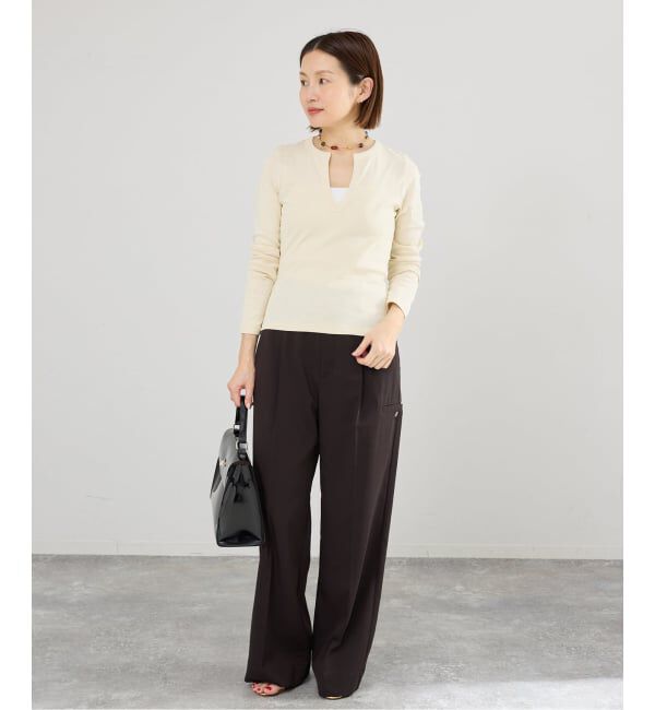 IENA「FLORE FLORE/フローレフローレ IMAN LONGSLEEVE カットソー  IMA-LS」|Tシャツ・カットソー|