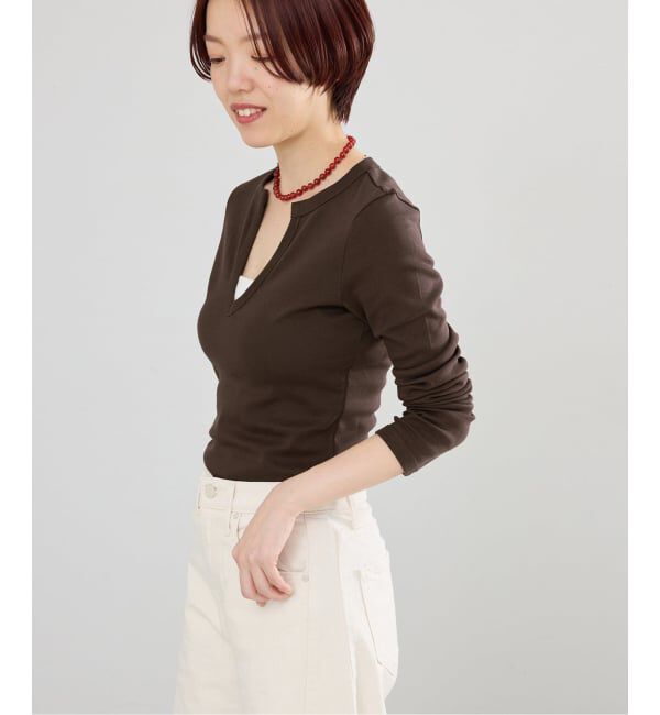 IENA「FLORE FLORE/フローレフローレ IMAN LONGSLEEVE カットソー  IMA-LS」|Tシャツ・カットソー|