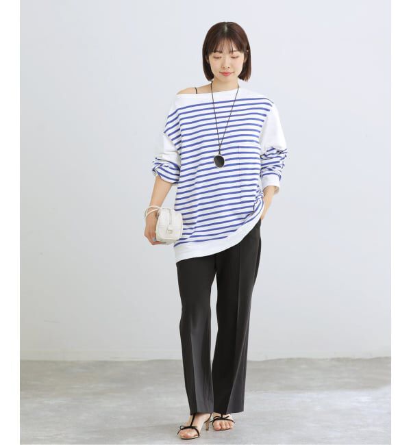 IENA「TOURNON/トゥルノン BASQUE BORDER Tシャツ 26SCS028」|Tシャツ・カットソー|