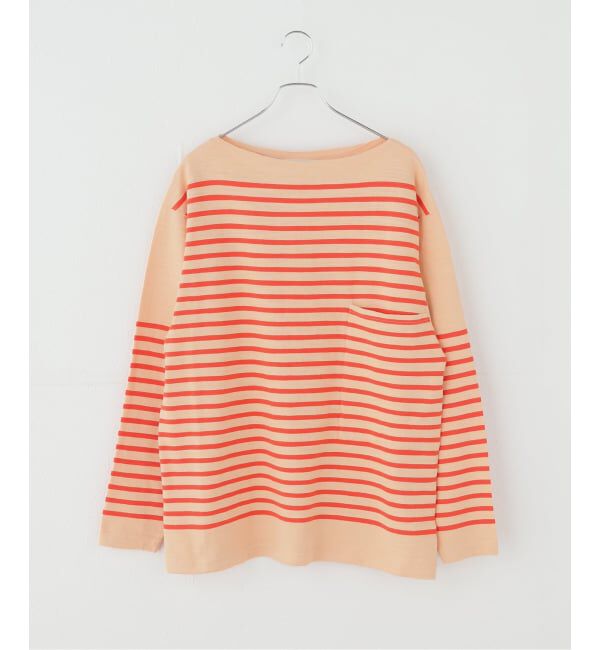 IENA「TOURNON/トゥルノン BASQUE BORDER Tシャツ 26SCS028」|Tシャツ・カットソー|オレンジ