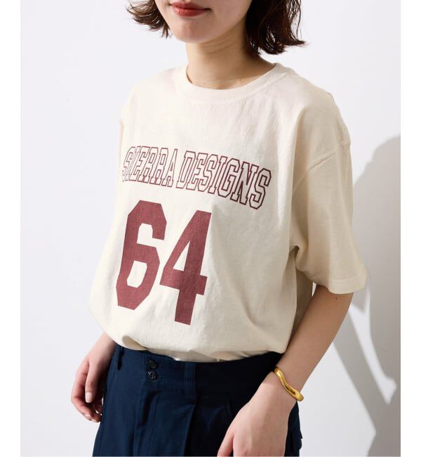 SLOBE IENA「《予約》Sierra Designs/シエラデザインズ SLOBE別注 ナンバリングTEE」|Tシャツ・カットソー|ナチュラル
