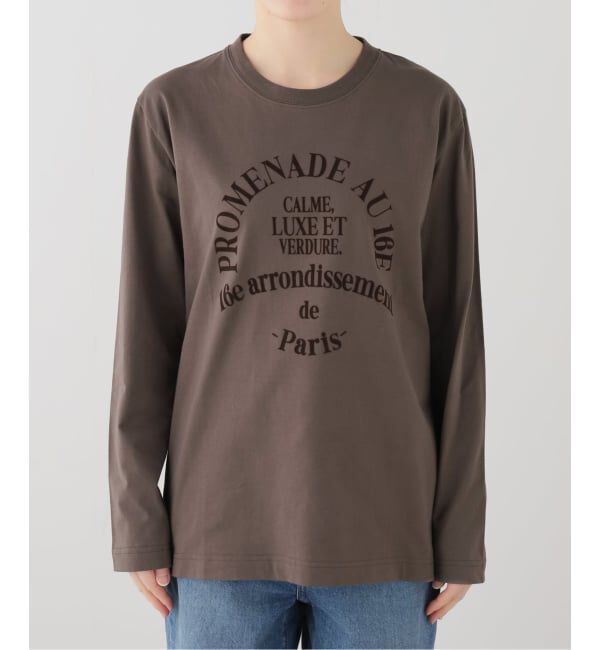 IENA「GOOD ROCK SPEED フロッキーTシャツ」|Tシャツ・カットソー|グレーA