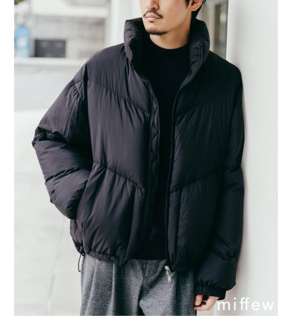 EDIFICE「miffew（ミフュー）別注 キルティング ダウン ジャケット」|ダウン|ブラック