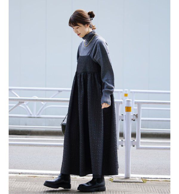 Oriens JOURNAL STANDARD「《追加3》【"GOOD GIRL&rdquo; / グッドガール】3Dジャガードキャミワンピース」|ワンピース|