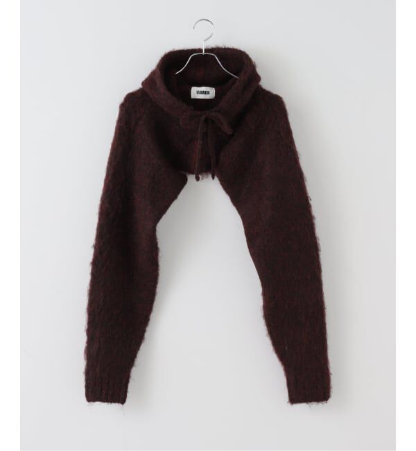 Oriens JOURNAL STANDARD「【VIAVANDA/ヴィアヴァンダ】2WAY HOODED MUFFLER KNIT」|マフラー|レッド