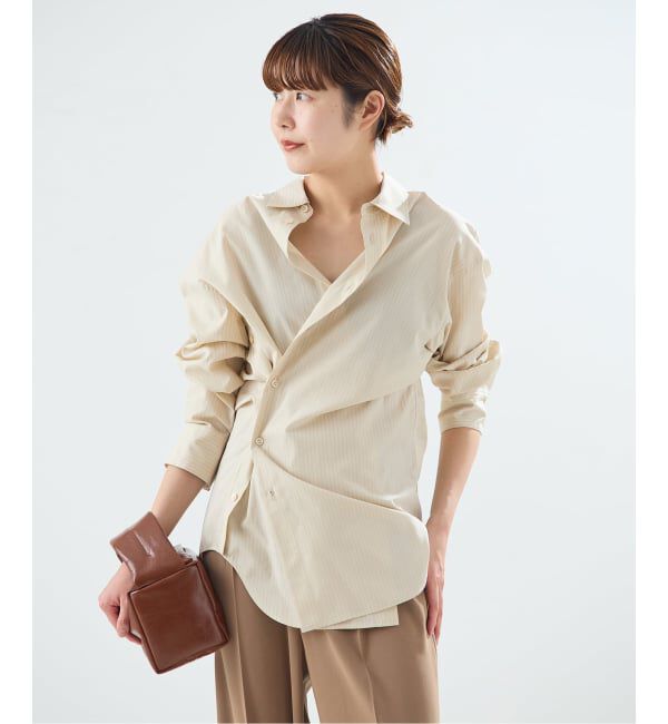 journal standard L'essage「ダブルフロントカシュクールシャツ」|シャツ・ブラウス|