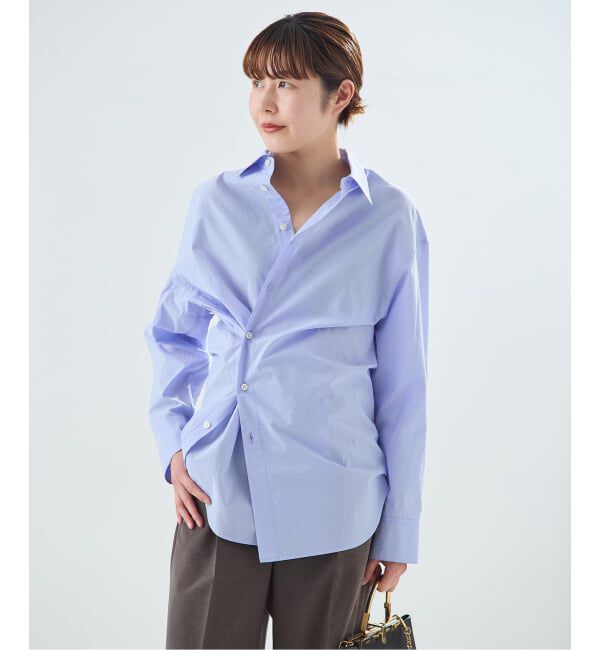 journal standard L'essage「ダブルフロントカシュクールシャツ」|シャツ・ブラウス|