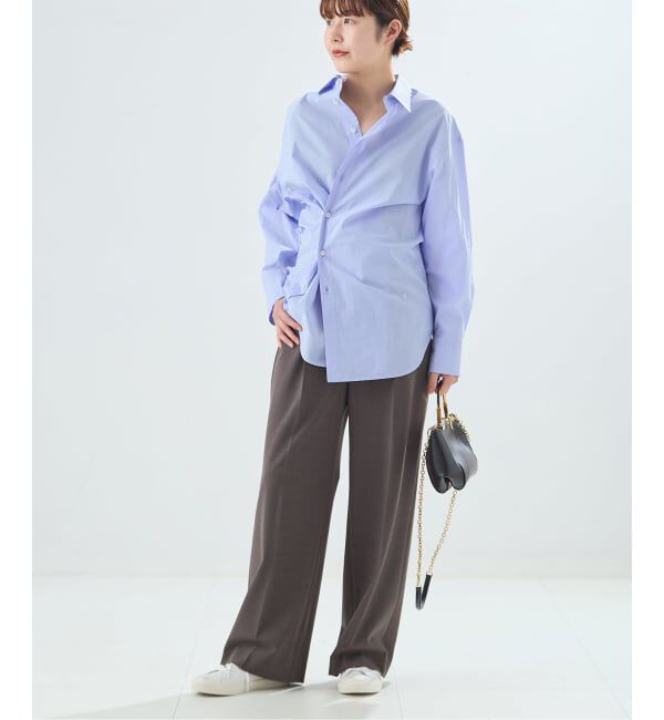 journal standard L'essage「ダブルフロントカシュクールシャツ」|シャツ・ブラウス|