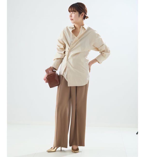 journal standard L'essage「ダブルフロントカシュクールシャツ」|シャツ・ブラウス|