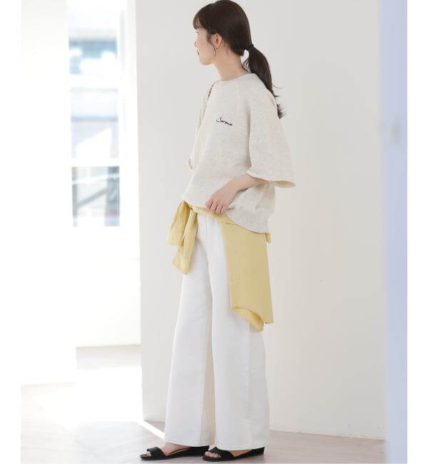 JOURNAL STANDARD relume「［26SS新作］ハーフスリーブ刺繍ロゴスウェット」|スウェット・ジャージ|