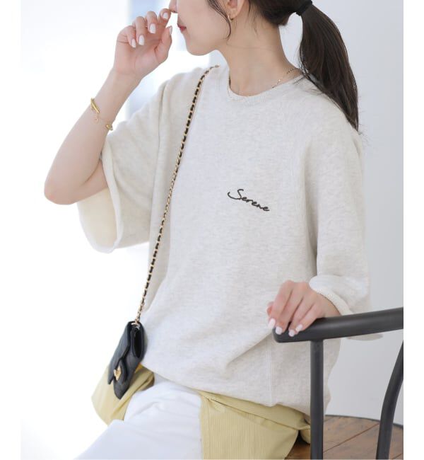 JOURNAL STANDARD relume「［26SS新作］ハーフスリーブ刺繍ロゴスウェット」|スウェット・ジャージ|
