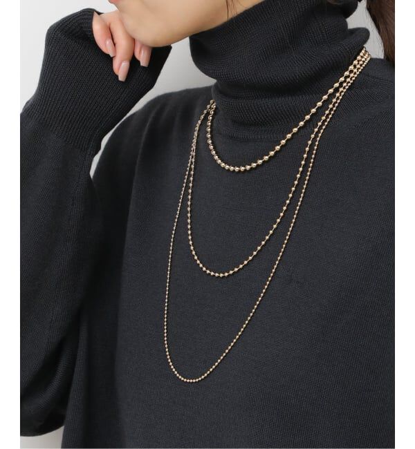 JOURNAL STANDARD relume「《追加》［26SS新作］RELUME ボールチェーン3本セットネックレス」|ネックレス|ゴールド