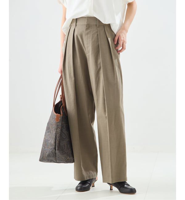 journal standard L'essage「リノリオグログランタックパンツ」|スラックス|カーキ