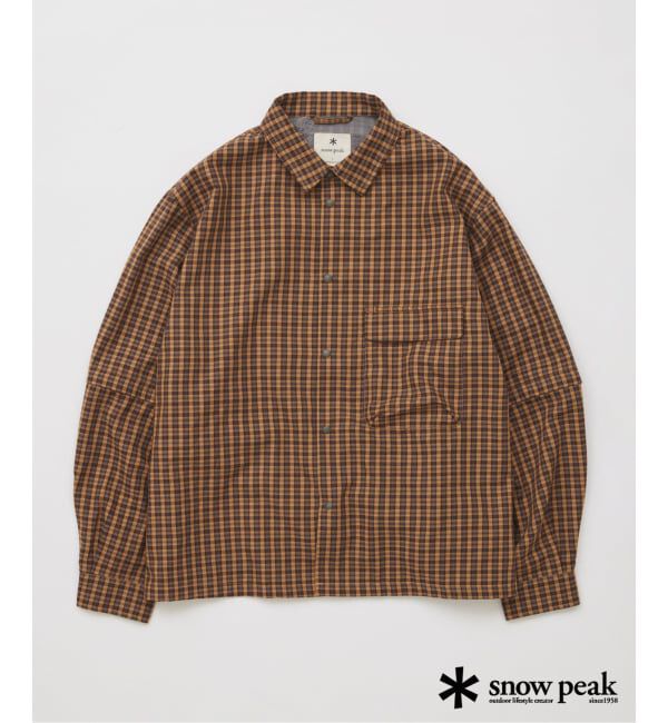 JOURNAL STANDARD「snow peak / スノーピーク 別注 チェック ユーティリティ シャツ」|シャツ・ブラウス|ブラウン A
