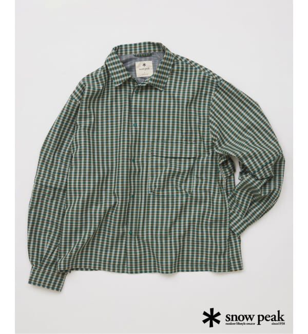 JOURNAL STANDARD「snow peak / スノーピーク 別注 チェック ユーティリティ シャツ」|シャツ・ブラウス|グリーン