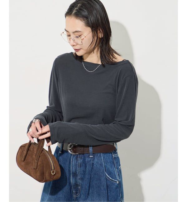 JOURNAL STANDARD「フィブリルフライス2WAYロングスリーブ」|Tシャツ・カットソー|ブラック