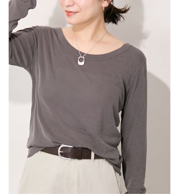 JOURNAL STANDARD「フィブリルフライス2WAYロングスリーブ」|Tシャツ・カットソー|ブラウン