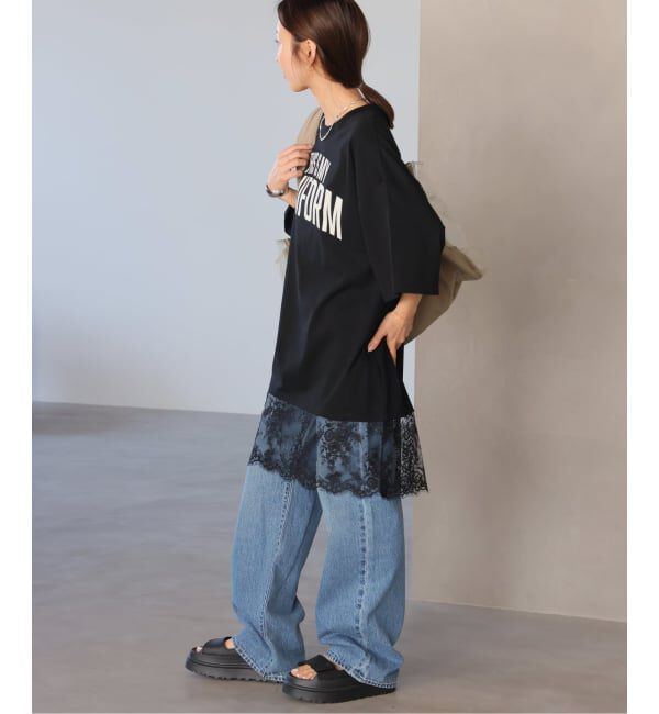 JOURNAL STANDARD relume「《WEB限定追加予約》【ARCHIVE STANCE】 lace switching Tee」|Tシャツ・カットソー|