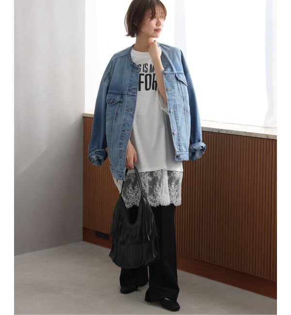 JOURNAL STANDARD relume「《WEB限定追加予約》【ARCHIVE STANCE】 lace switching Tee」|Tシャツ・カットソー|