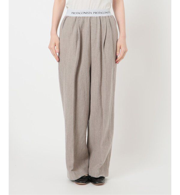 FRAMeWORK「PROTAGONISTA/プロタゴニスタ ウールリネンパンツ」|スラックス|