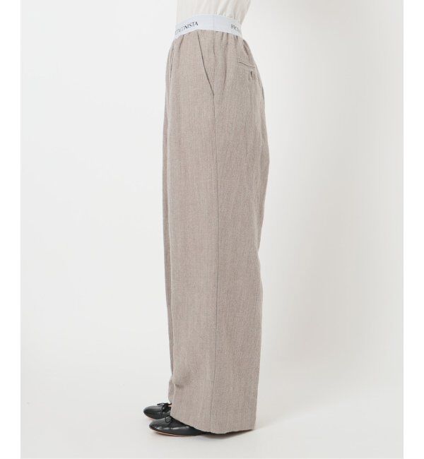 FRAMeWORK「PROTAGONISTA/プロタゴニスタ ウールリネンパンツ」|スラックス|
