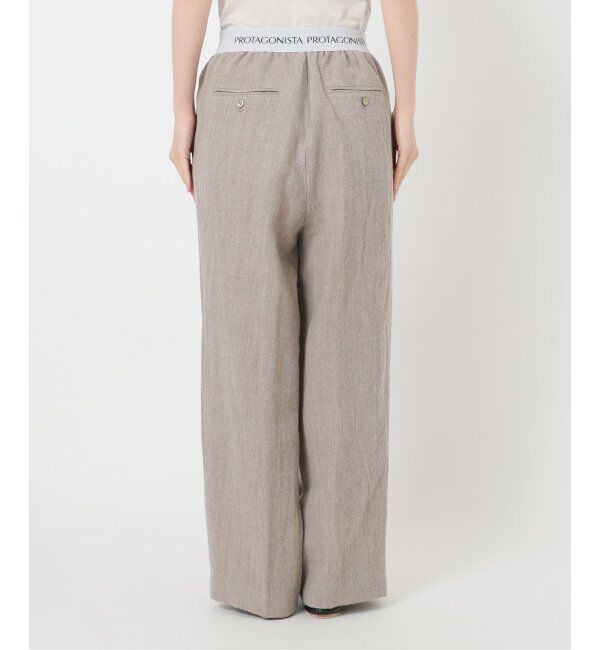 FRAMeWORK「PROTAGONISTA/プロタゴニスタ ウールリネンパンツ」|スラックス|