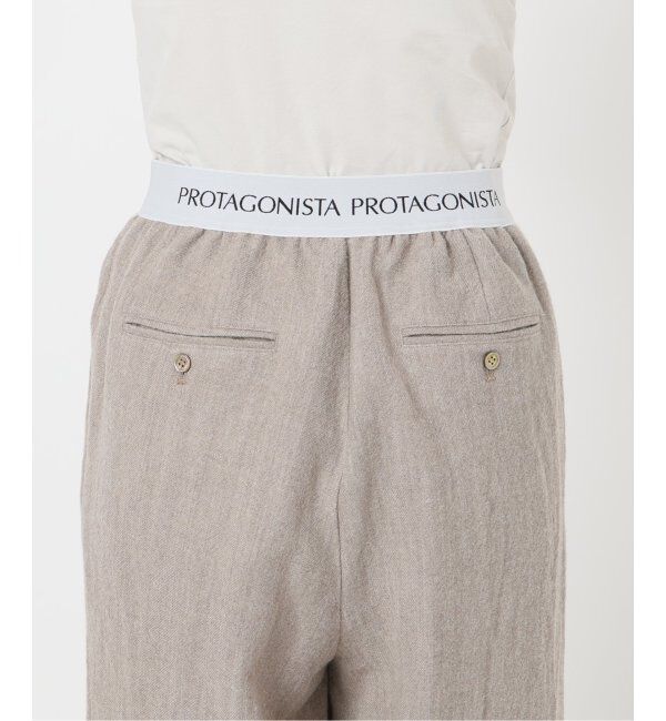 FRAMeWORK「PROTAGONISTA/プロタゴニスタ ウールリネンパンツ」|スラックス|