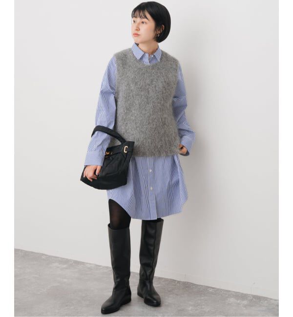 Spick and Span「シャツミニワンピース」|ワンピース|