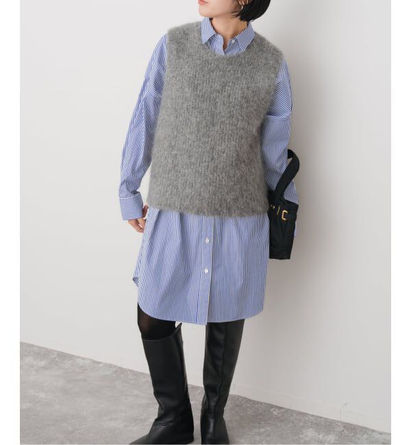 Spick and Span「シャツミニワンピース」|ワンピース|