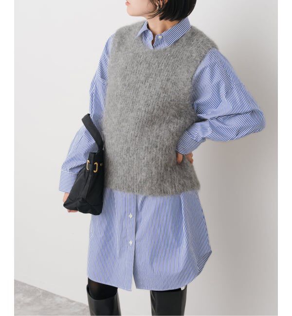 Spick and Span「シャツミニワンピース」|ワンピース|ブルーベース