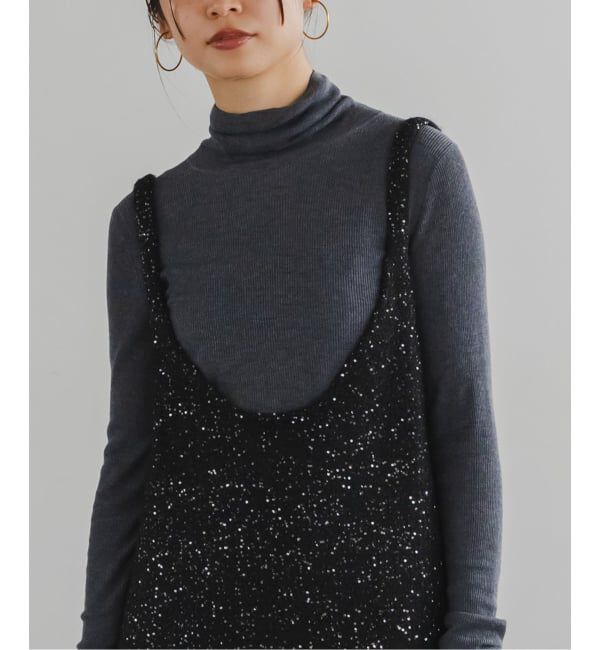 NOBLE「PROVOKEプロヴォーク ラメニットキャミソールワンピース」|ワンピース|