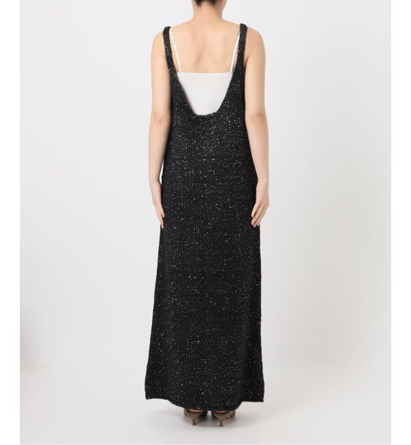 NOBLE「PROVOKEプロヴォーク ラメニットキャミソールワンピース」|ワンピース|