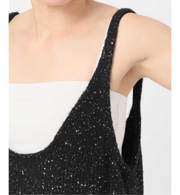 NOBLE「PROVOKEプロヴォーク ラメニットキャミソールワンピース」|ワンピース|