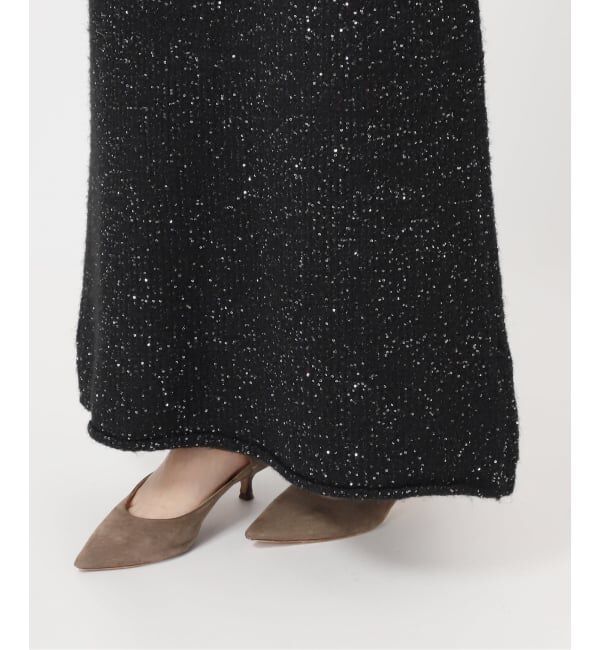 NOBLE「PROVOKEプロヴォーク ラメニットキャミソールワンピース」|ワンピース|