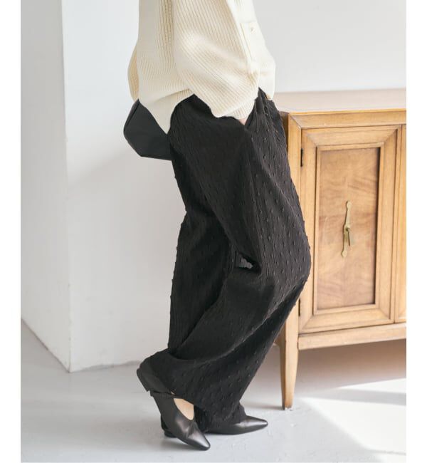 Spick and Span「《WEB限定》ドットジャガードイージーパンツ」|その他|