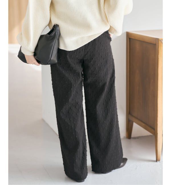 Spick and Span「《WEB限定》ドットジャガードイージーパンツ」|その他|