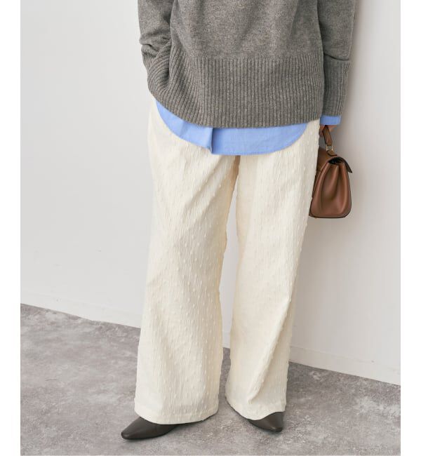 Spick and Span「《WEB限定》ドットジャガードイージーパンツ」|その他|