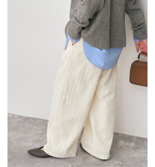 Spick and Span「《WEB限定》ドットジャガードイージーパンツ」|その他|