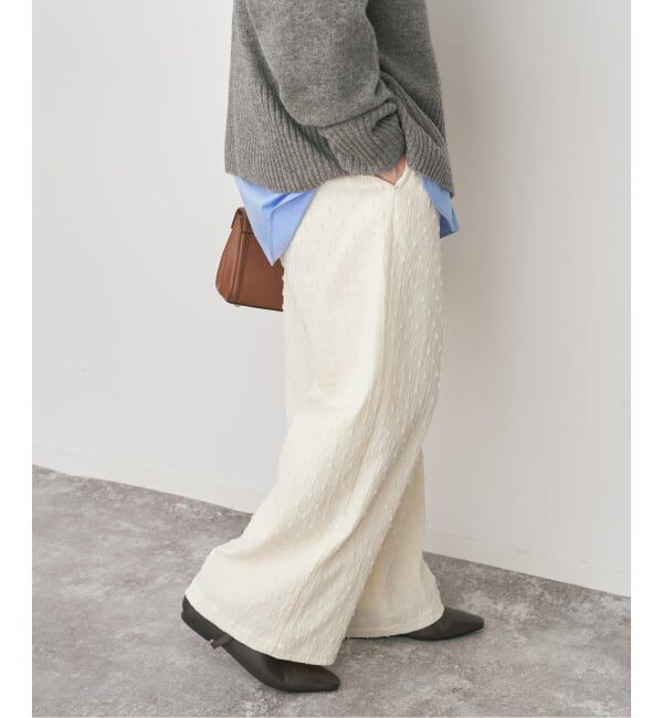 Spick and Span「《WEB限定》ドットジャガードイージーパンツ」|その他|